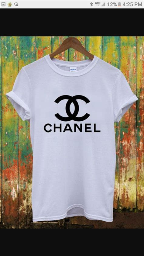 t shirt chanel vintage|Chanel inspired t shirts.